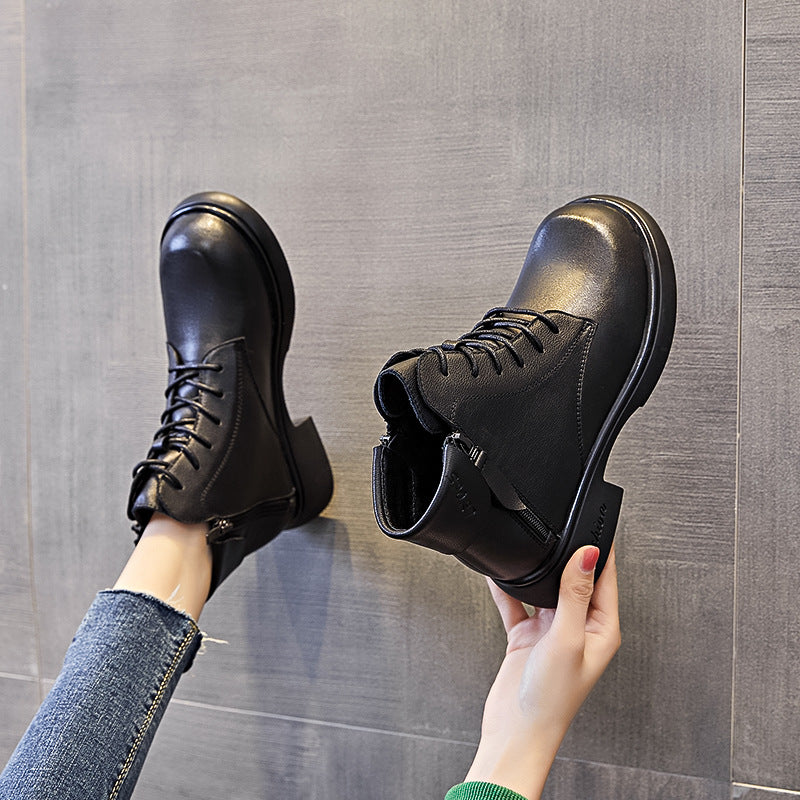 Women's Autumn Single Martin British Style Small Boots
