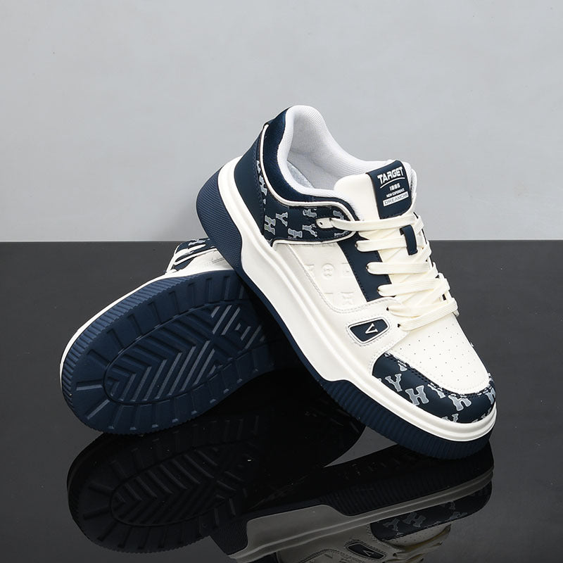 Men's Platform White Breathable Trendy Increased Daddy Sneakers
