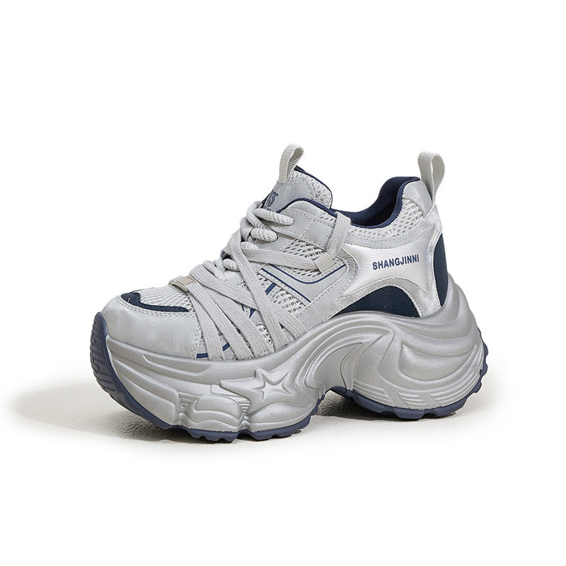 Women's Autumn Korean Style Fashionable Soft Bottom Height Sneakers
