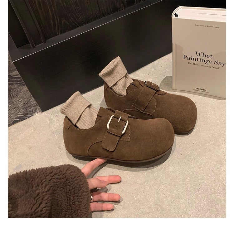 Women's Version Height Increasing Leopard Print All-inclusive Fleece-lined Fluffy Women's Fashion Shoes
