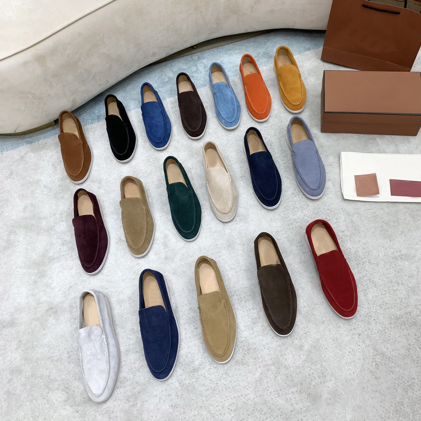 Women's & Men's High Genuine Doug Slip-on Sheepskin Flat Large Women's Fashion Shoes