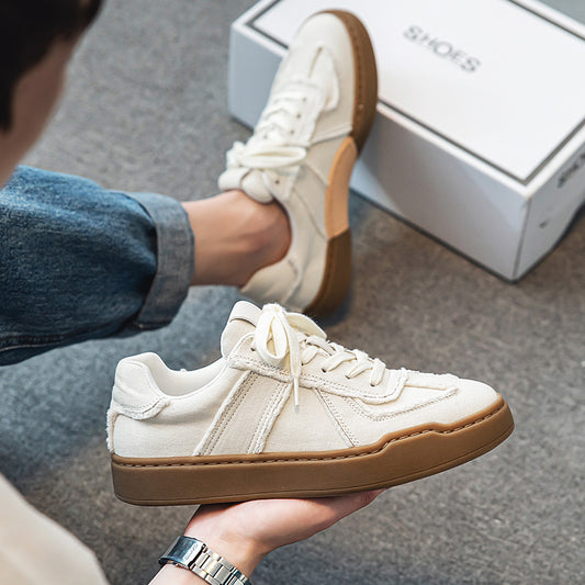 Men's Summer Low Top White Sports Training Men's Board Shoes