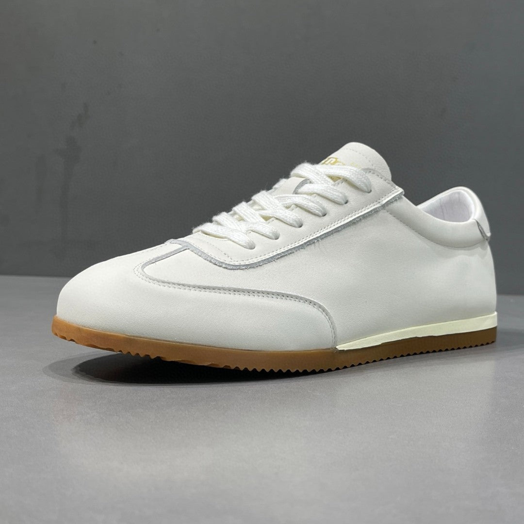 Men's Top Layer Cowhide Easy Wear Summer Flat Breathable Trendy Sneakers