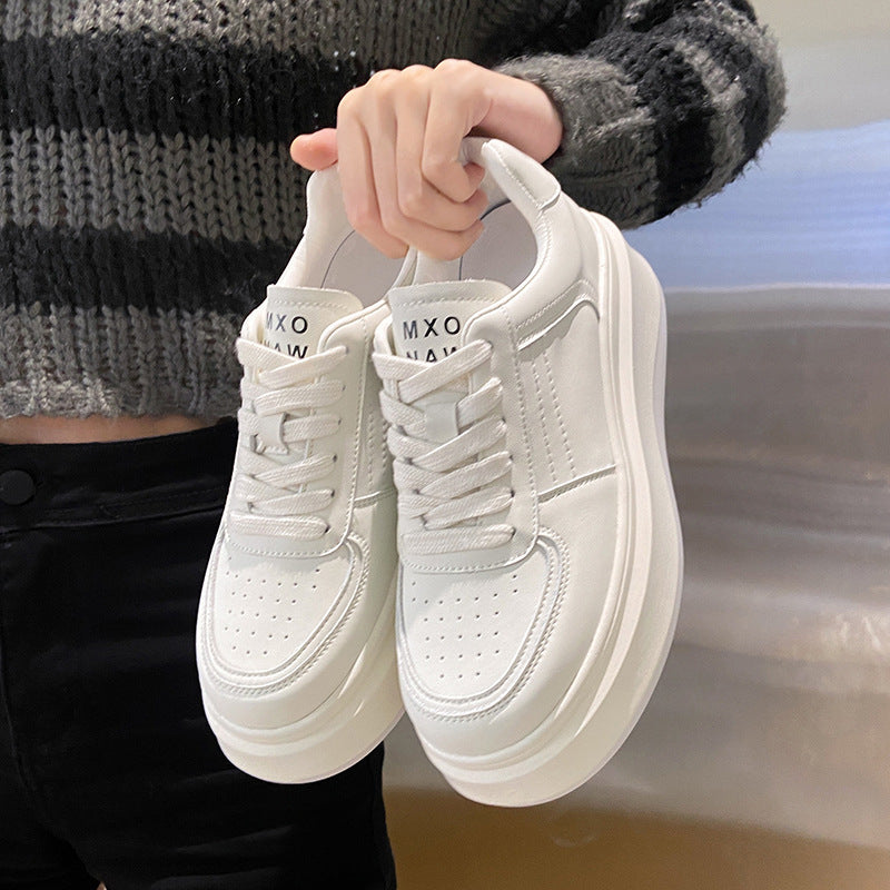 Women's Innovative Fashion Platform White Small Women's Shoes