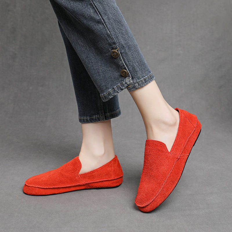 Women's Minimalist Slip-on Flat Spring Simple Brushed Light Women's Casual Shoes