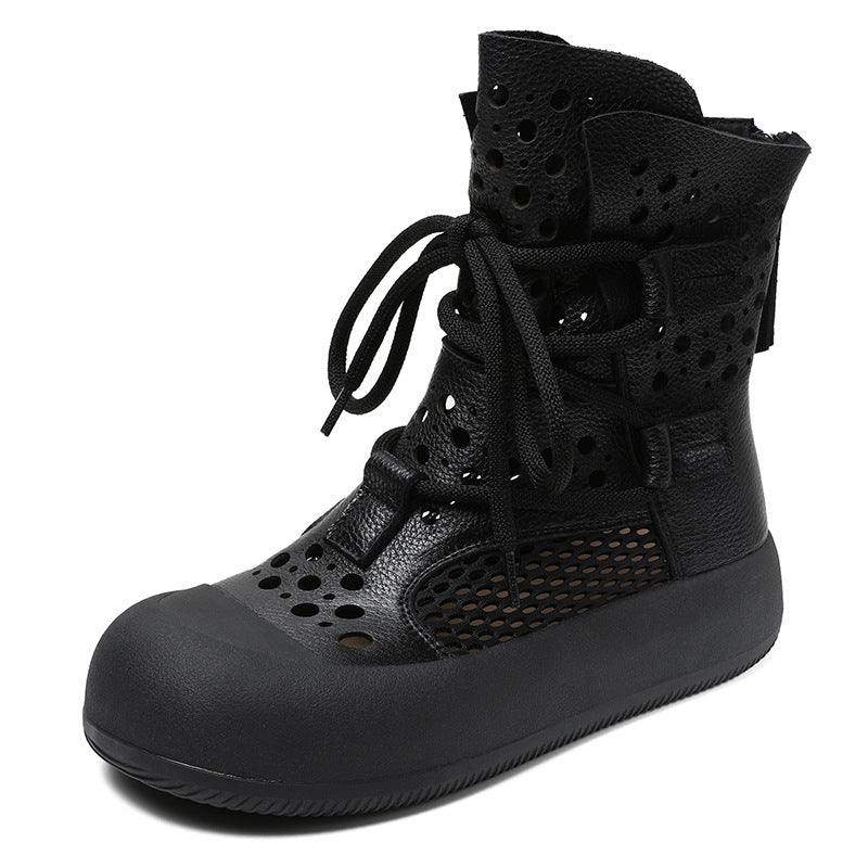 Women's Out Martin Breathable Full Grain Cowhide Boots