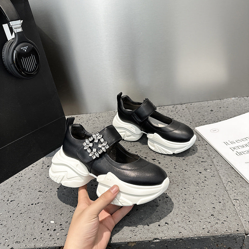 Women's Dad Spring Thick Sole Increased Mary Women's Sports Shoes