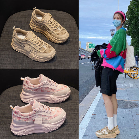 Insole Dad Female Classic Style Spring Show Feet Small Lightweight Women's Casual Shoes