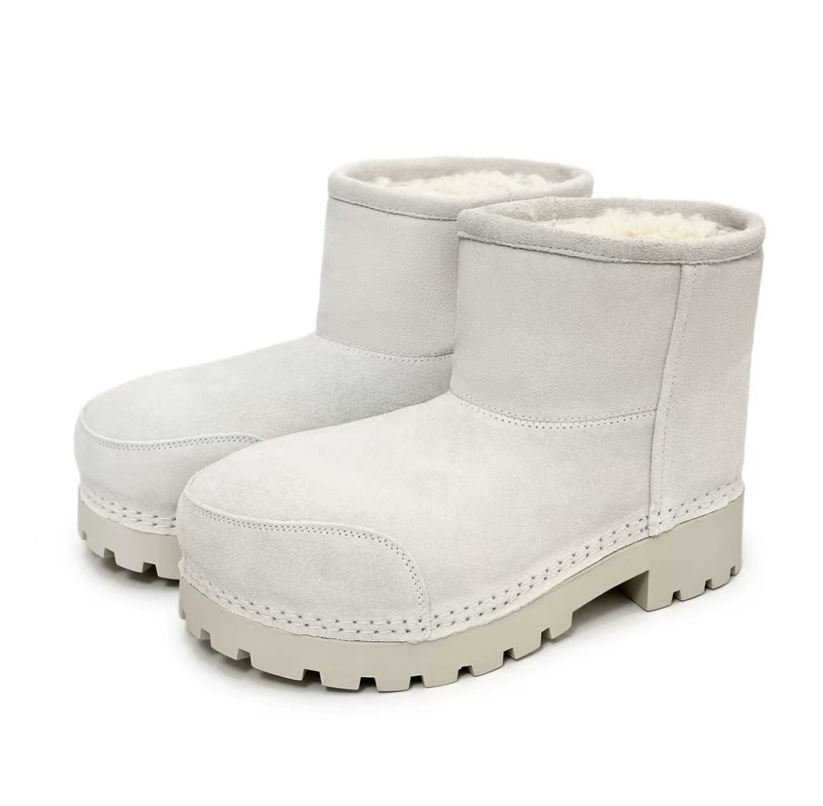 Big Toe Mickey Warm Slugged Bottom Thick Lamb Boots