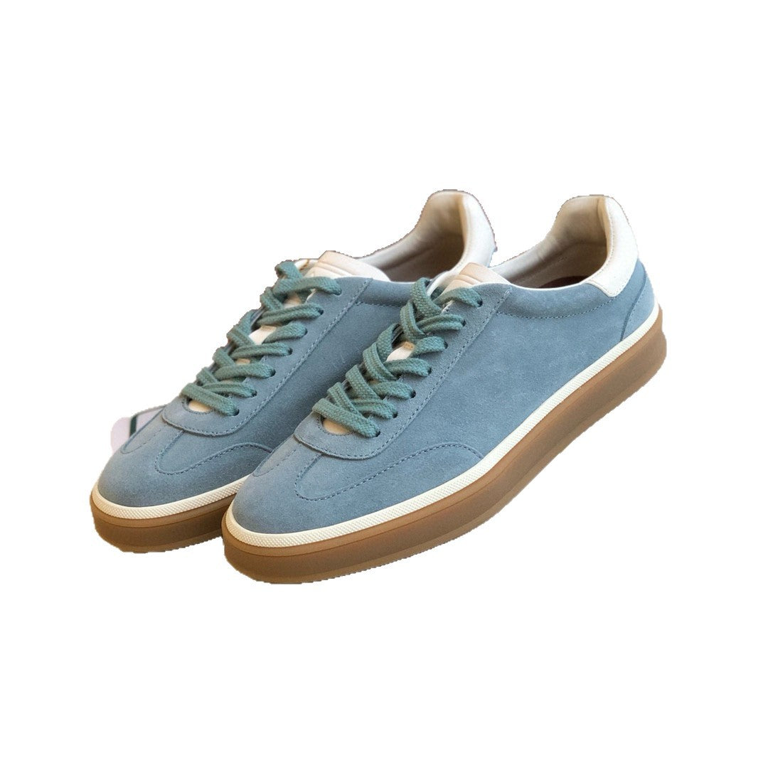Women's & Men's German Training White Flat Couple Women's Sports Shoes