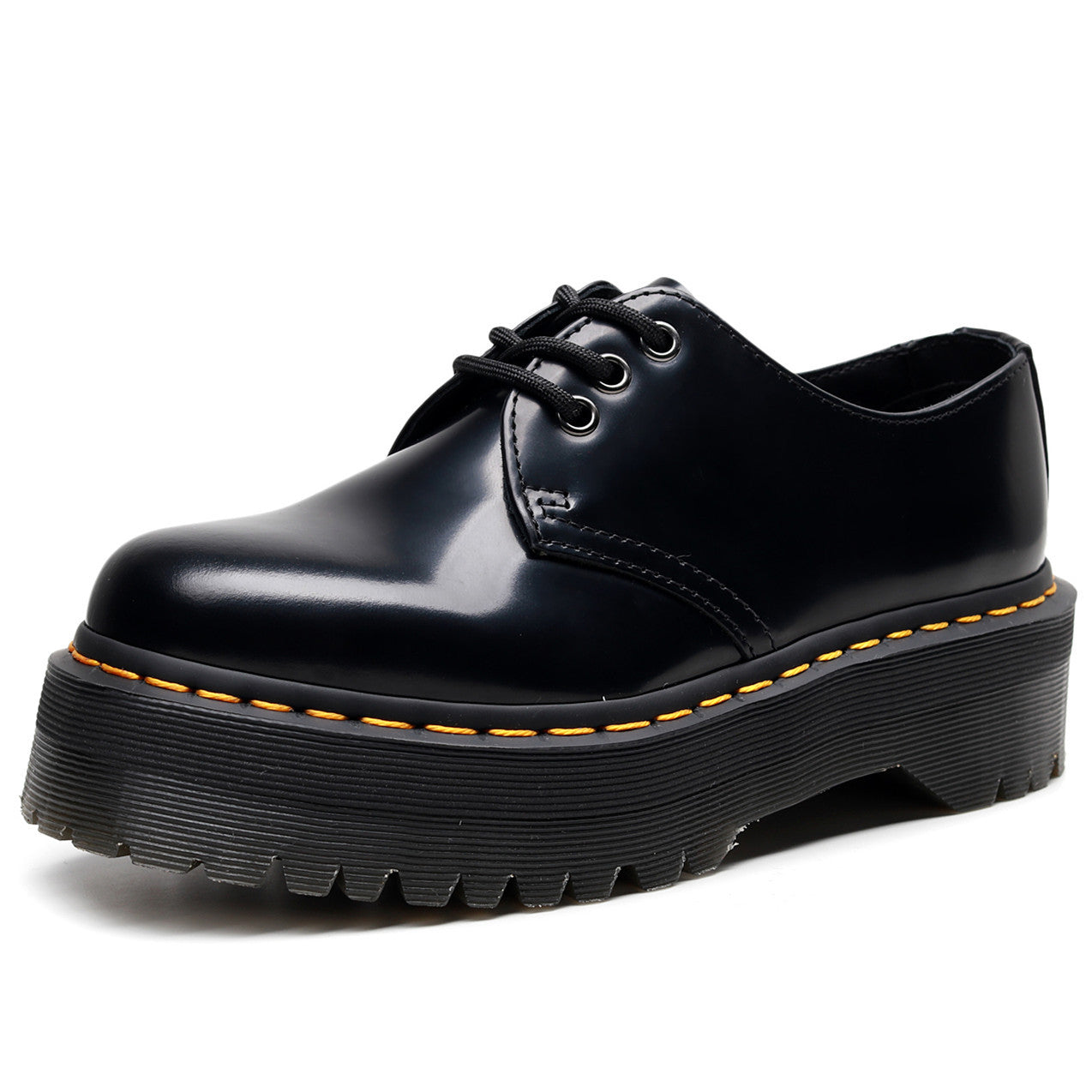 Women's Low-cut Genuine British Round Head Leisure Men's Casual Leather Shoes
