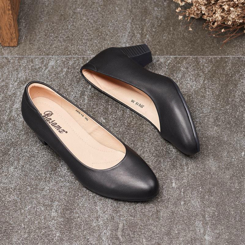 Women's Tired Round Toe Pumps Soft Bottom Surface Women's Shoes