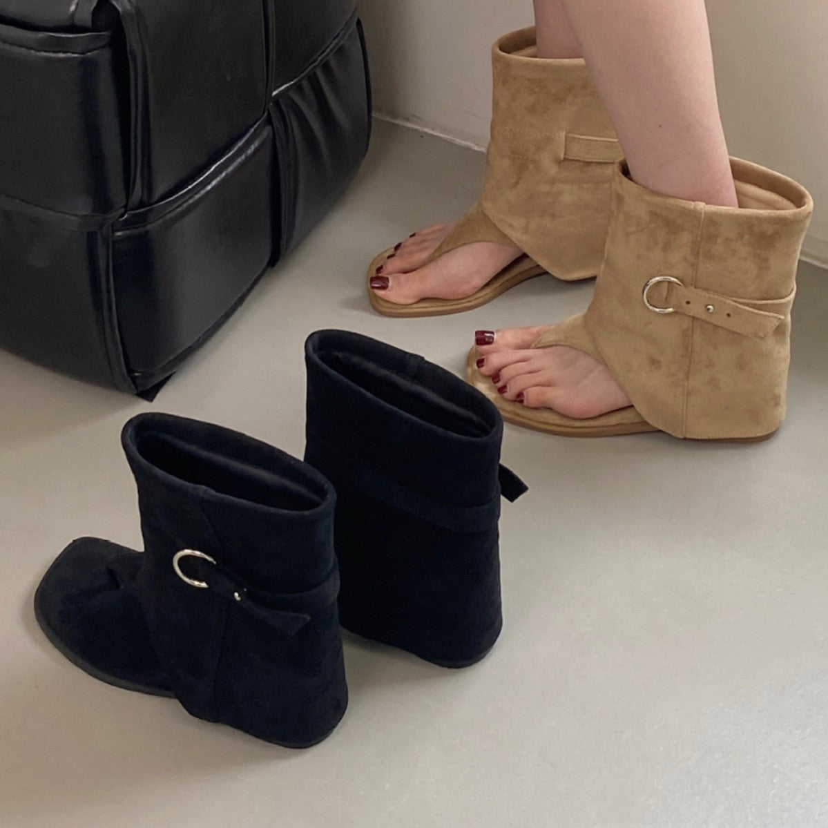 Women's Cool Sweet Sleeve Holiday Summer Ladies Women's Leather Boots