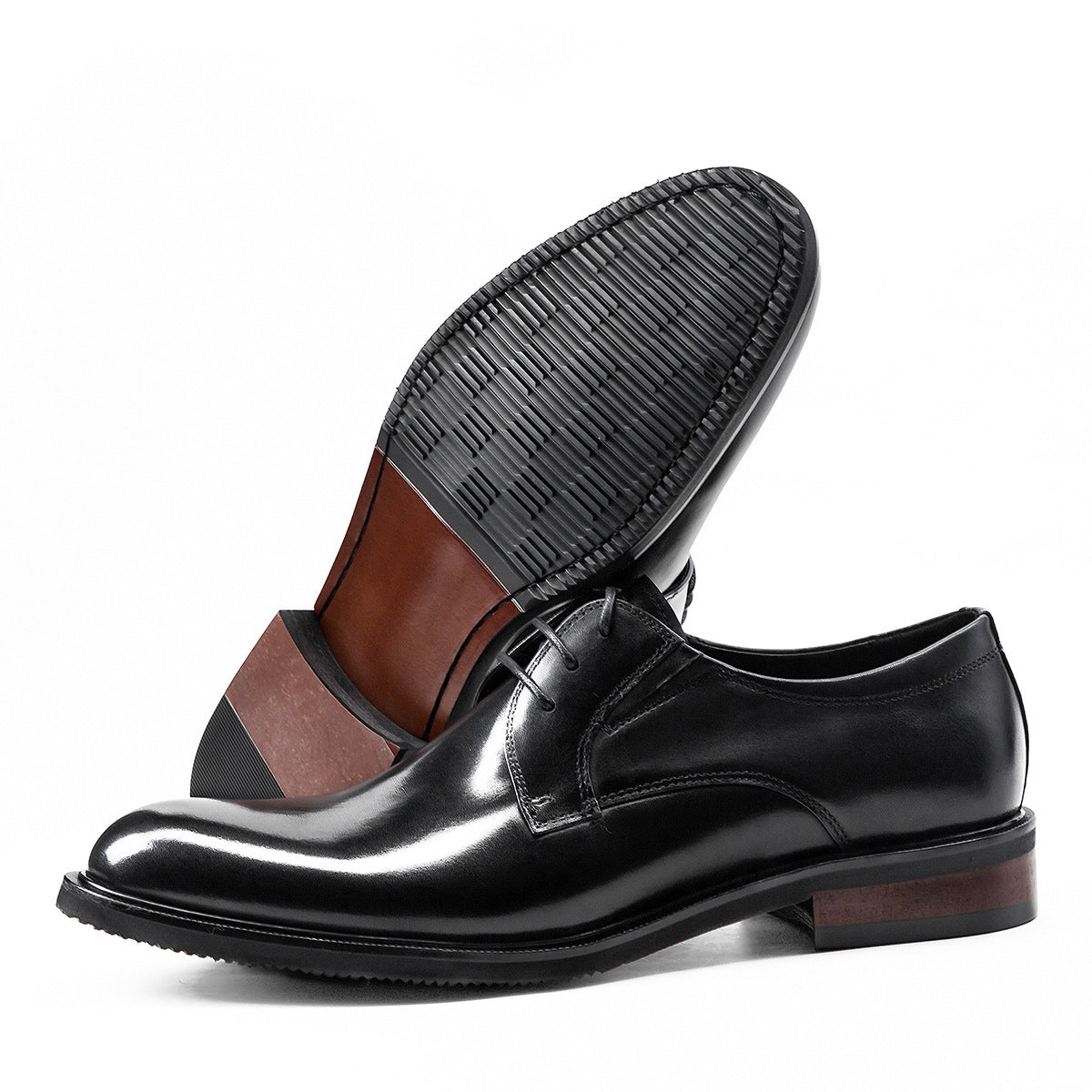 Men's Pointed Toe Formal Wear British Style Leather Shoes