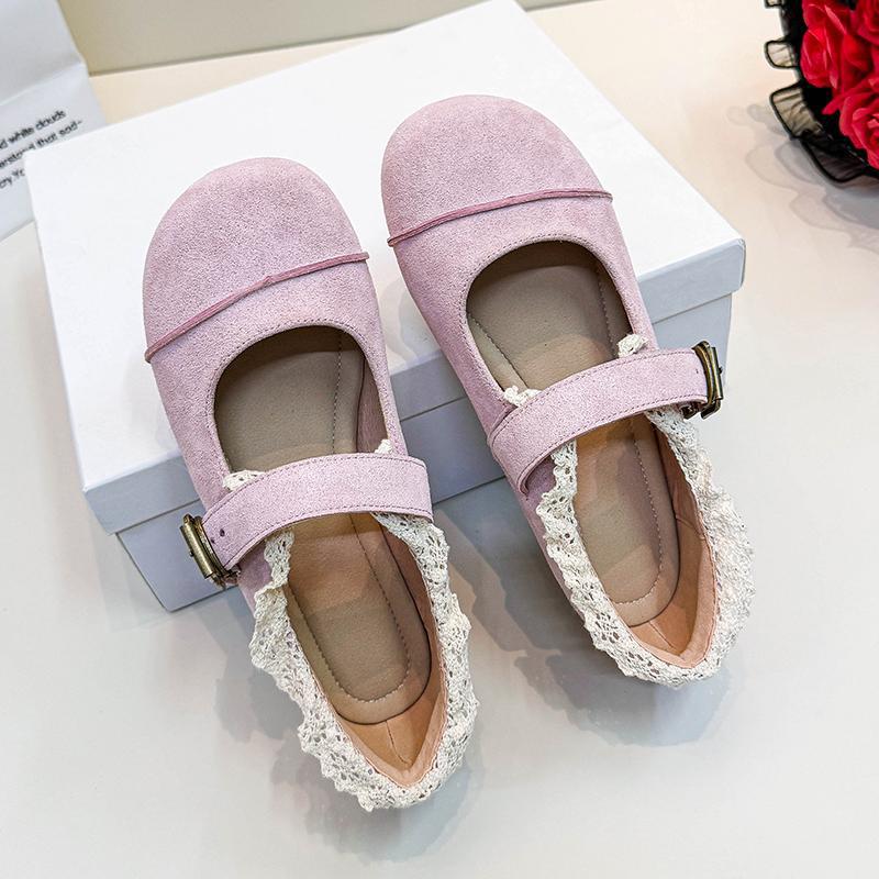 Women's Fat Feet Widened Fattened Plus Size Summer Suede Lace Women's Shoes