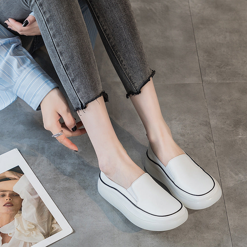 Women's Thick-soled Leisure Muffin Soft Bottom Large Size Women's Casual Shoes