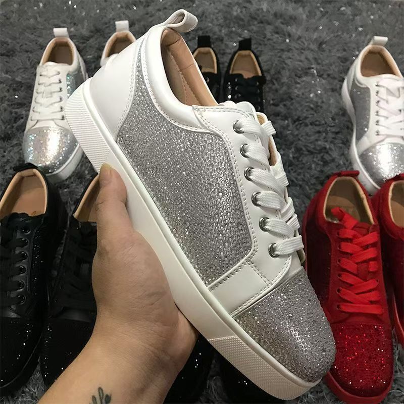 Men's Rivet Red Sole Trendy Flat Breathable Willow Ding Men's Shoes