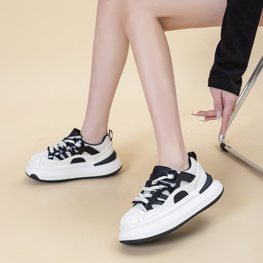 Women's Genuine Breathable Mesh Dad Platform Increased Women's Casual Shoes