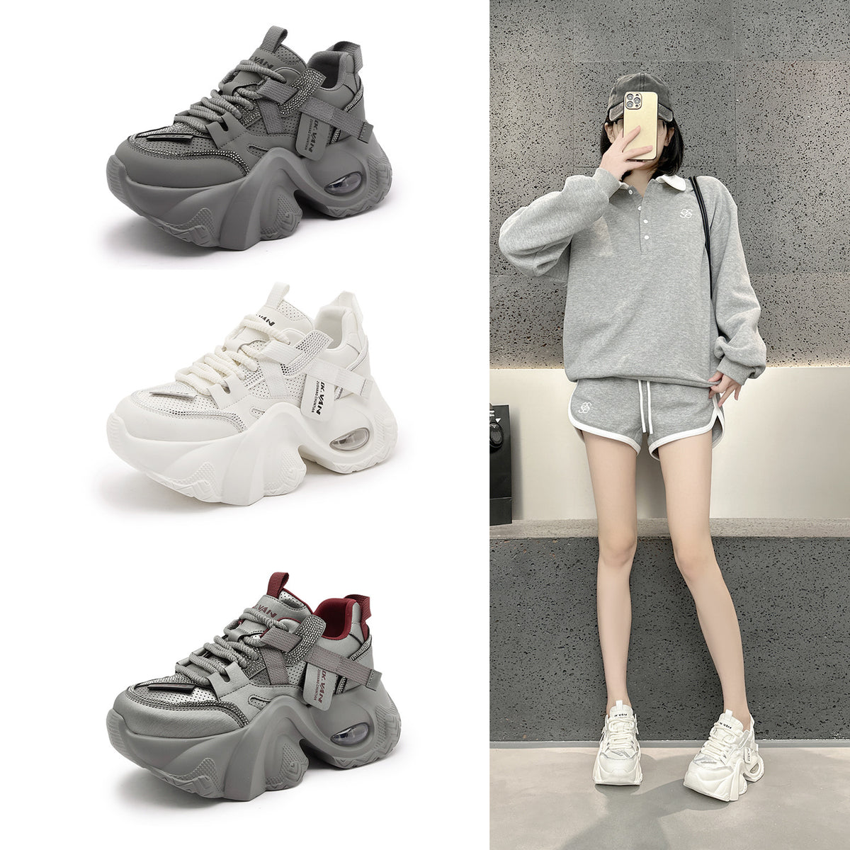 Classy Charming Women's Dad Breathable Sports Casual Shoes