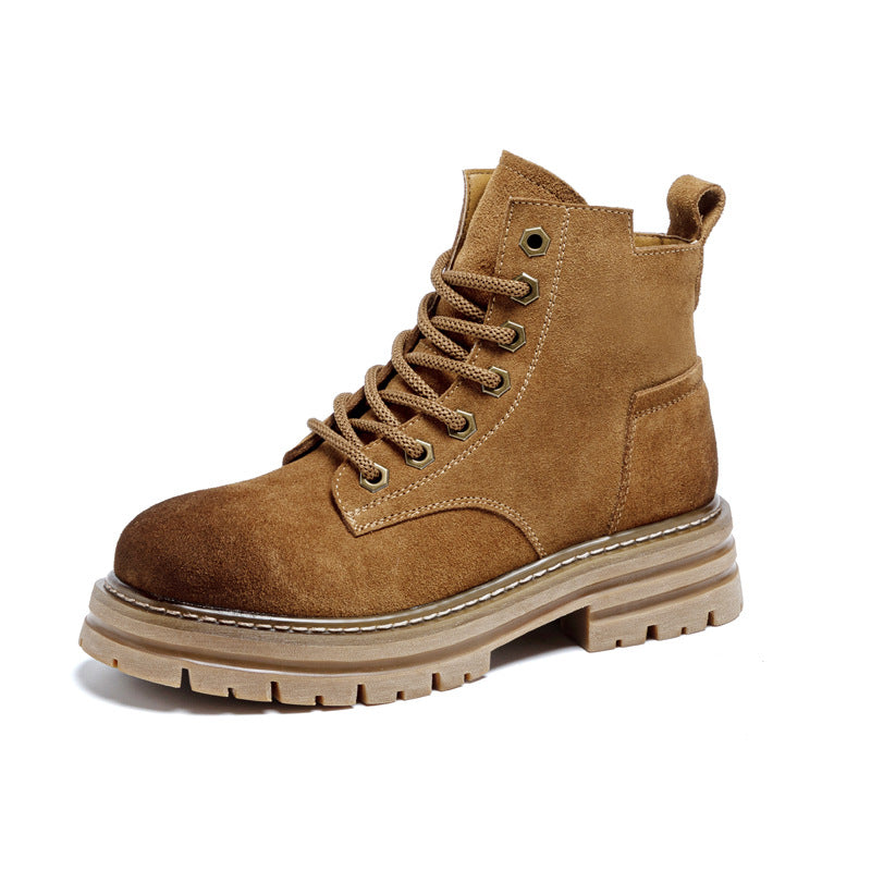 Women's Martin Height Increasing Insole Retro Hiking Boots