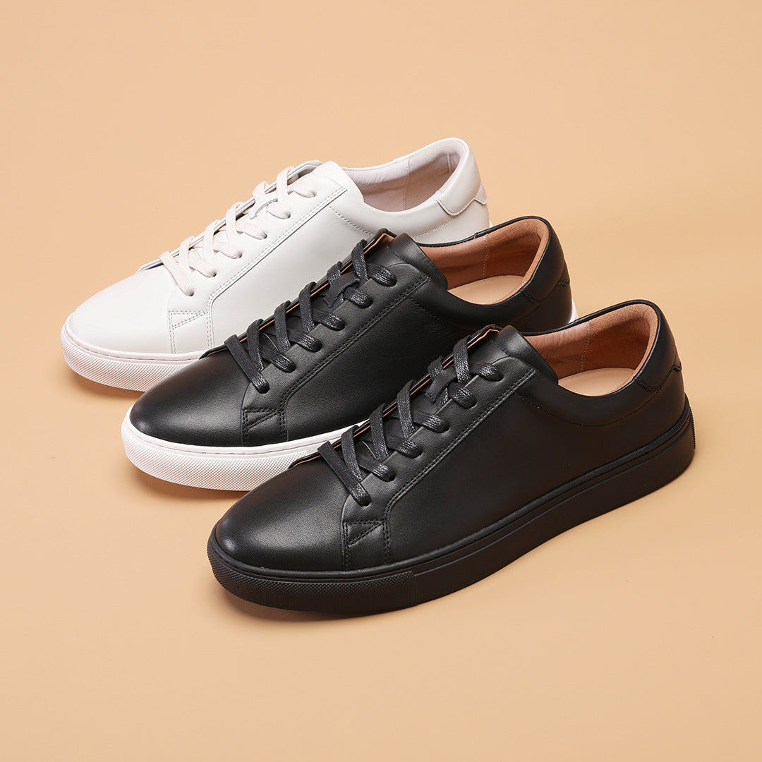 Men's White Skate Business Outdoor Trendy Wild Authentic Classic Solid Men's Board Shoes