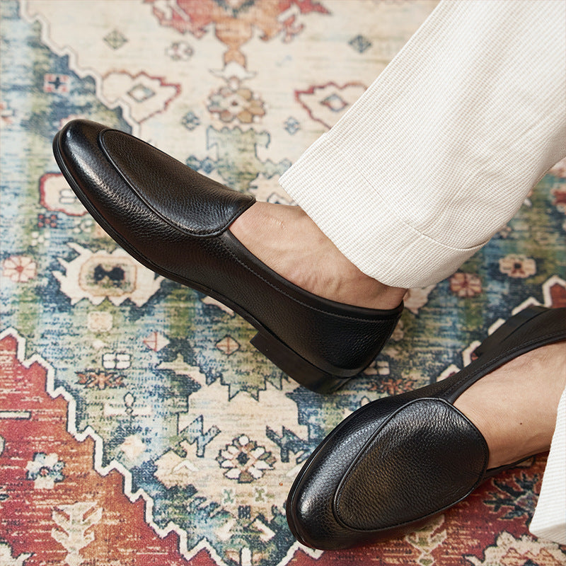 Men's British Trend Round Toe Flat One Heels