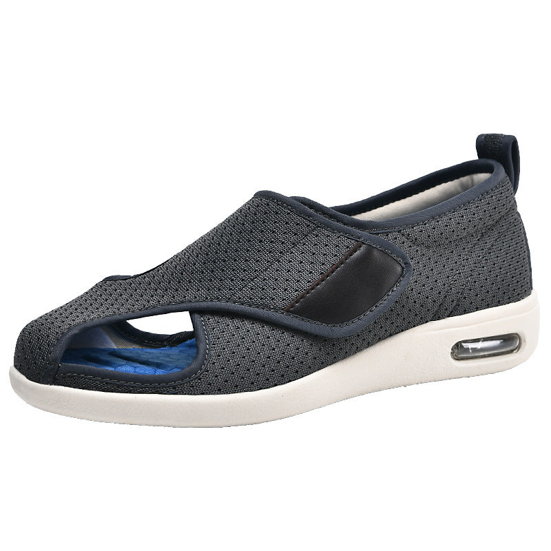 For The Old Mom Velcro Walking Square Middle-aged Mother Shoes