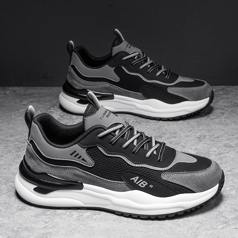 Men's Broadcast Surface Comfortable Soft Bottom Dad Sneakers