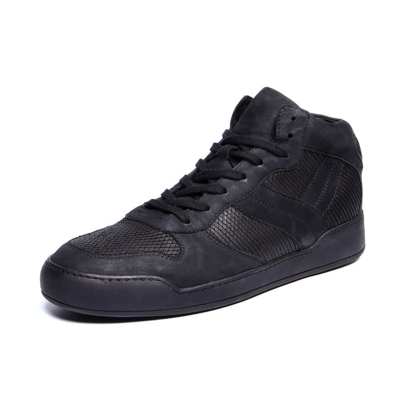 Men's Handmade Trendy Genuine Board Knife Cut Boots