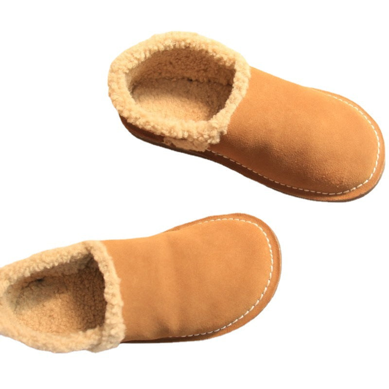 Women's Travel First Layer Cowhide Slip-on Lazy Women's Shoes