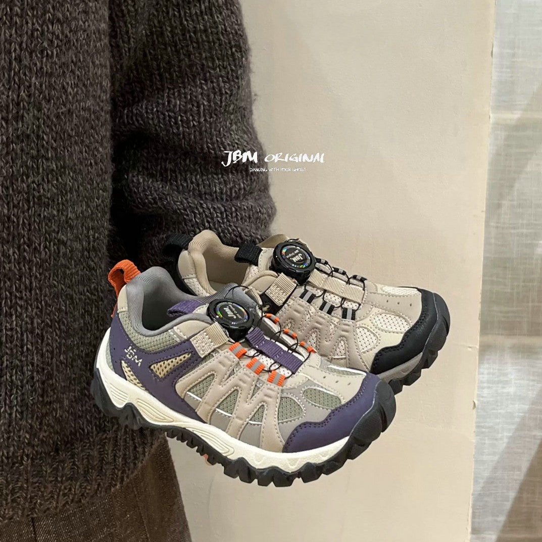 Trendy Spring Outdoor Boys Rotating Buckle Sneakers