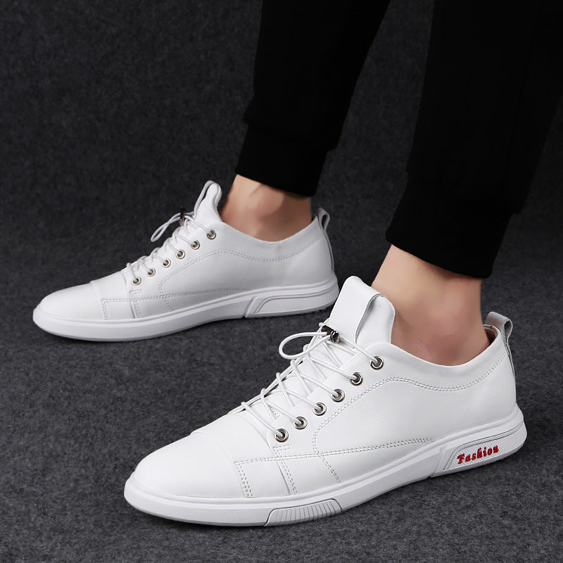 Men's Band Top Layer Cowhide Soft Summer Thin Sneakers