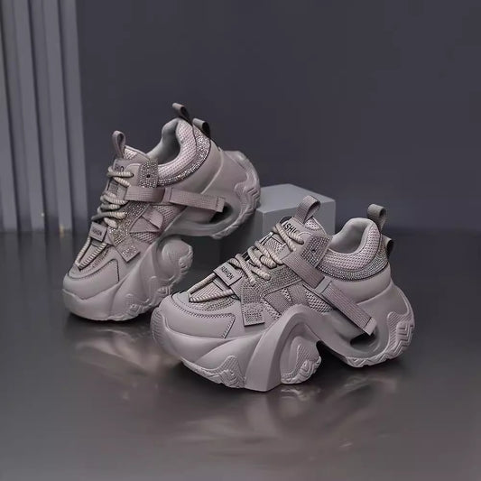 Women's Height Increasing Insole Breathable Mesh Super Hot Platform Sneakers