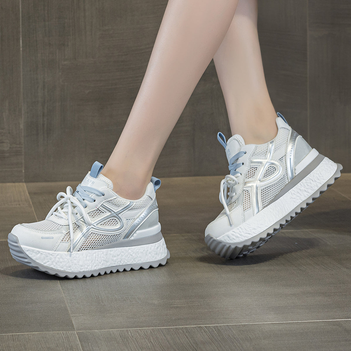 Women's Small Cortez Summer Breathable Mesh Sports Platform Women's Casual Shoes