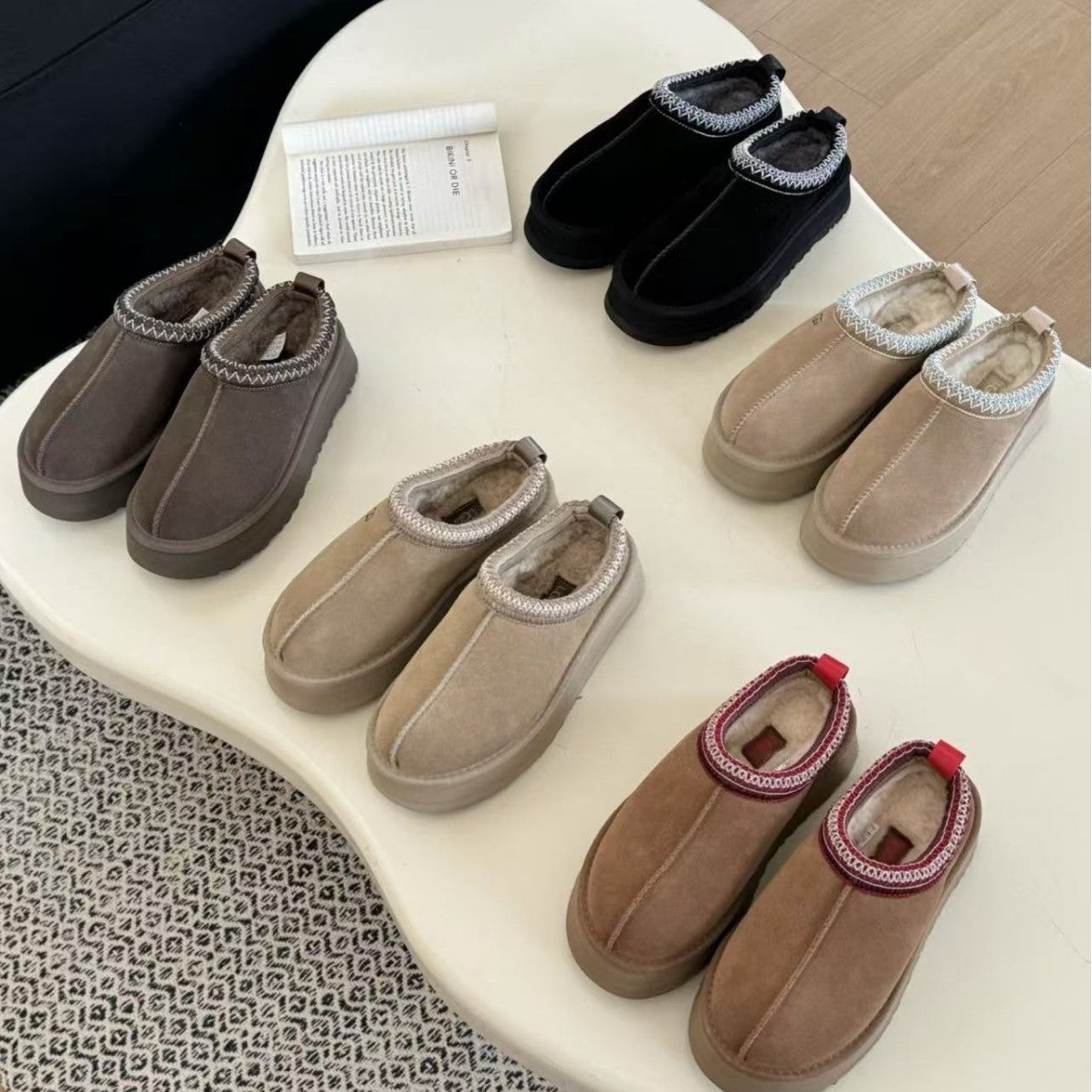 Women's Fur Integrated Ethnic Style Thick Bottom Winter Warm Women's Shoes