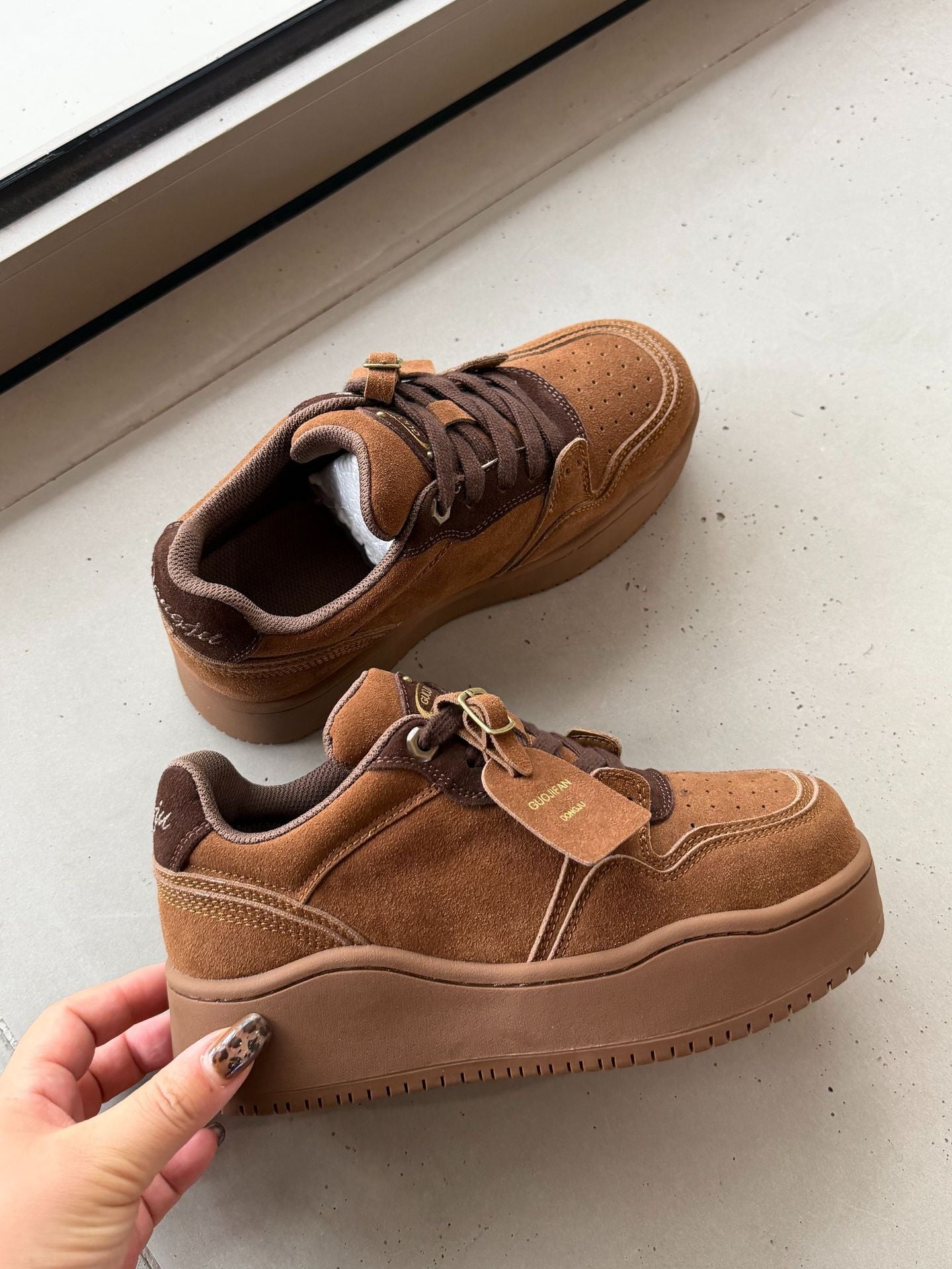 Fan Sports Thick Bottom Increased Female Casual Shoes