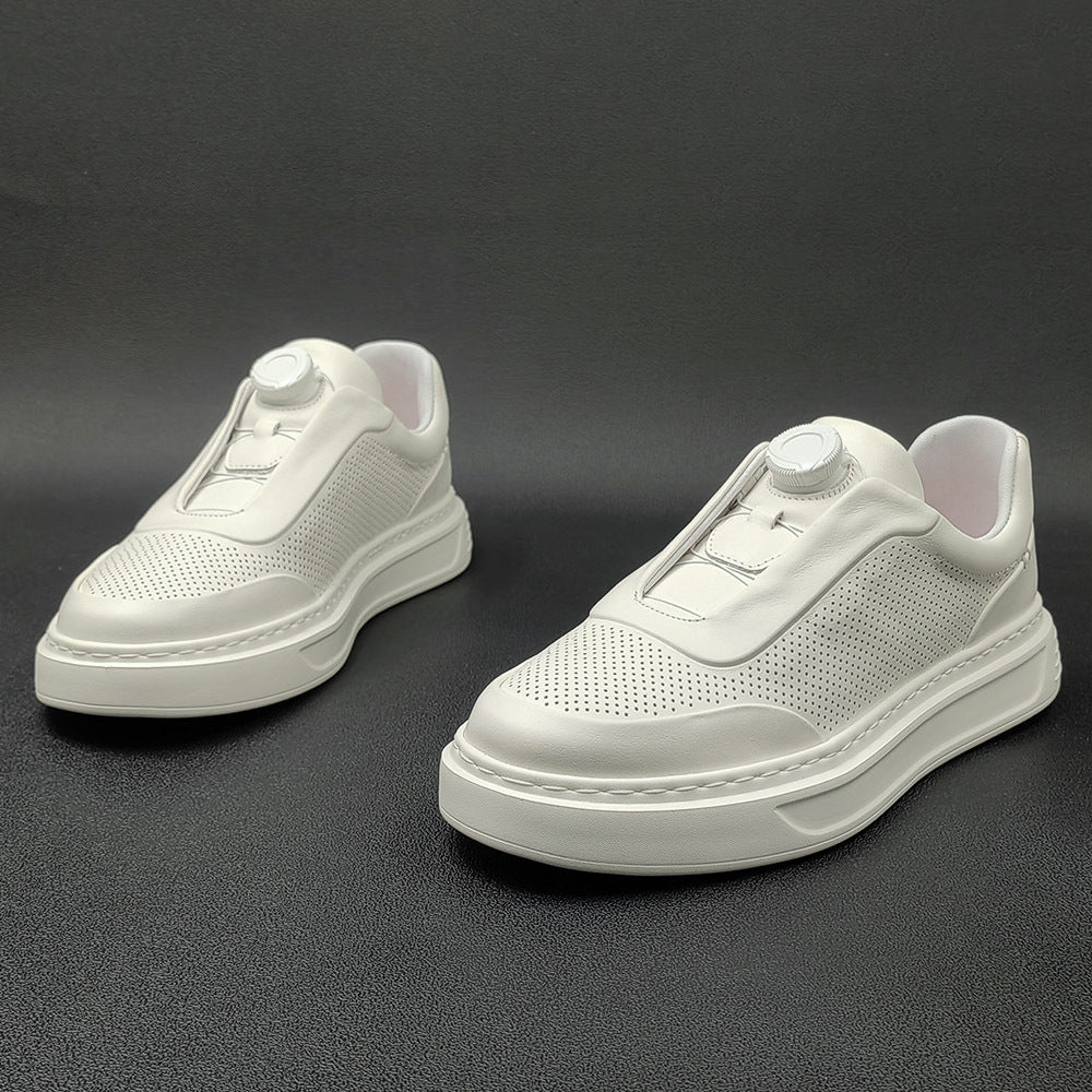 Men's Top Layer Fashionable Breathable Thick-soled Sneakers