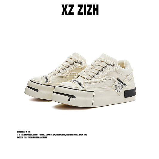 Women's & Men's Beggar Platform Height Increasing Canvas Shoes