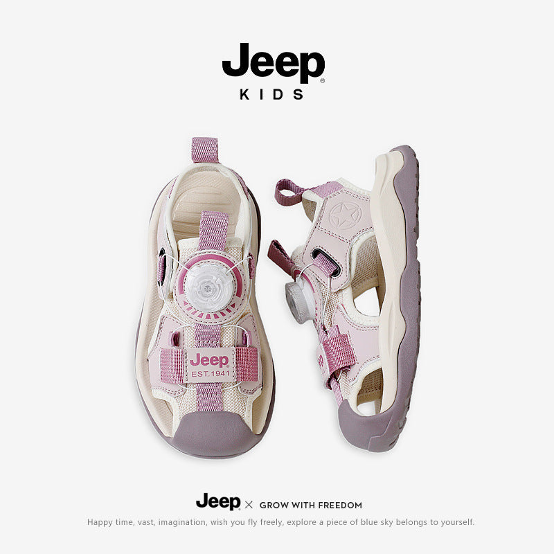 Children's Toe Box Soft Bottom Summer Rotating Kid's Sandals