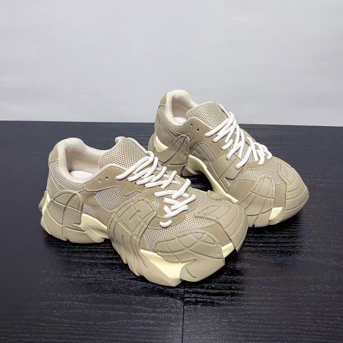 Grape Mom Hot Octopus Dad Mesh Stitching Sneakers