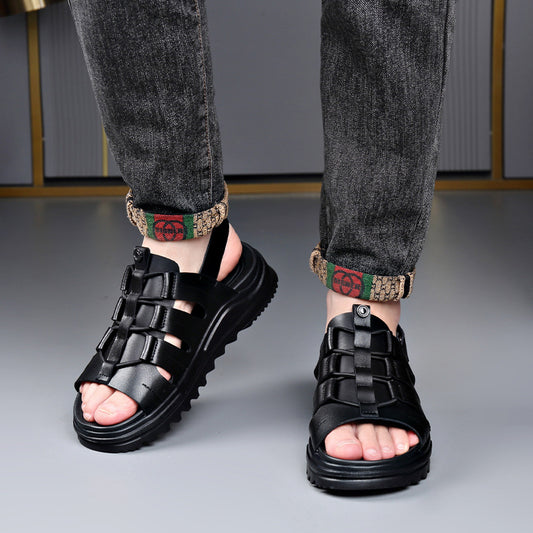 Men's Summer Fashion Trendy Soft Bottom Open Men's Shoes