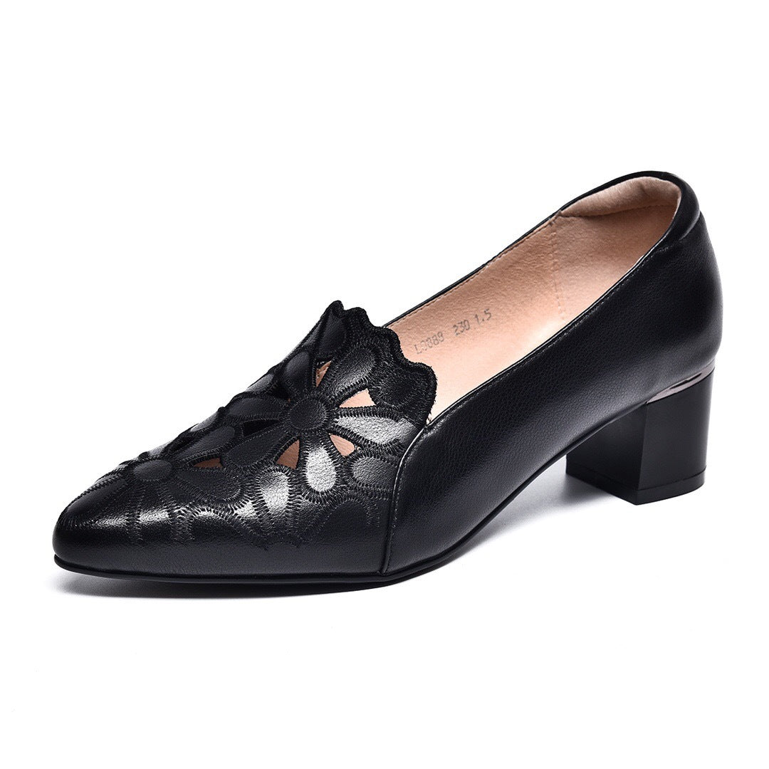 Women's Toe Chunky Low Mom Summer First Women's Shoes