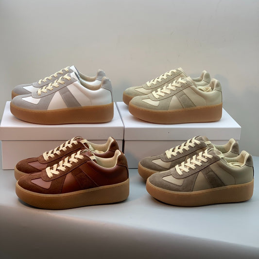 Women's Platform Chic Training Height Increasing Retro Women's Casual Shoes