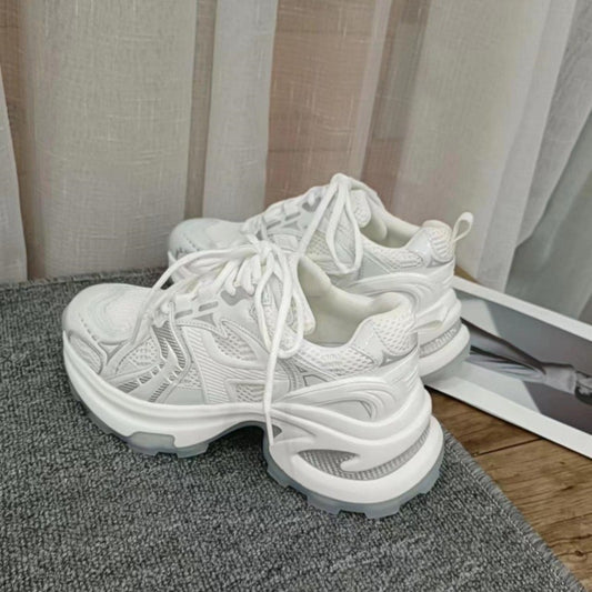 Women's Sier Platform Dad Spring Retro Fried Street Increased Lightweight Women's Sports Shoes