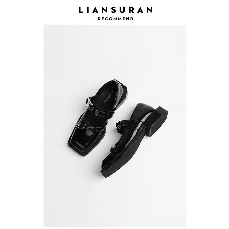 Women's Style Sweet Cool Current Autumn Square Toe Fashion Women's Shoes