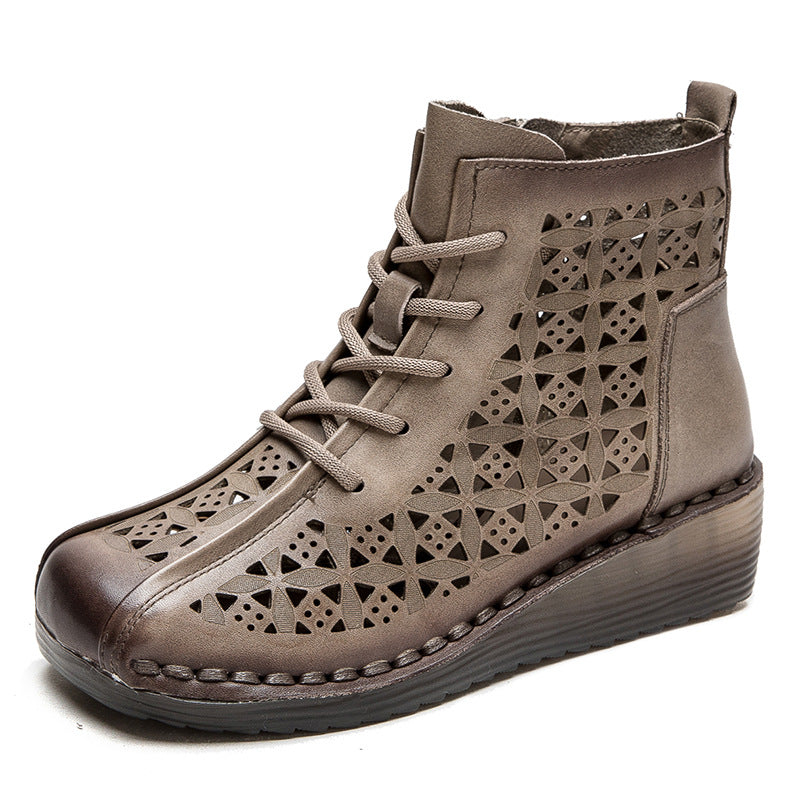 Women's Spring Thin Breathable Retro Fashion Platform Sandals