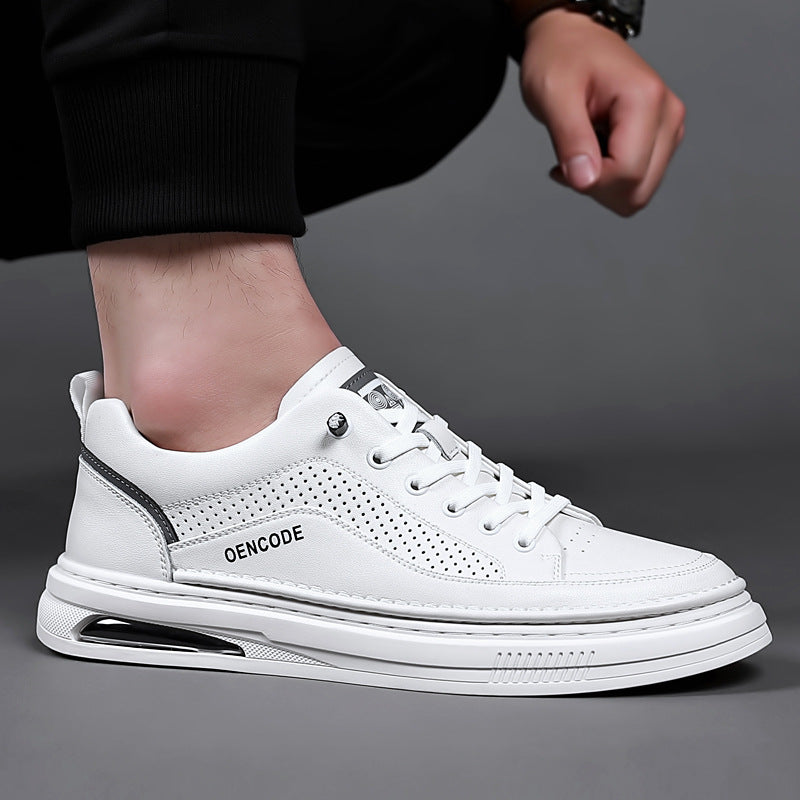 Men's Summer Fashionable Cattlehide Fashion Sports Breathable Casual Shoes