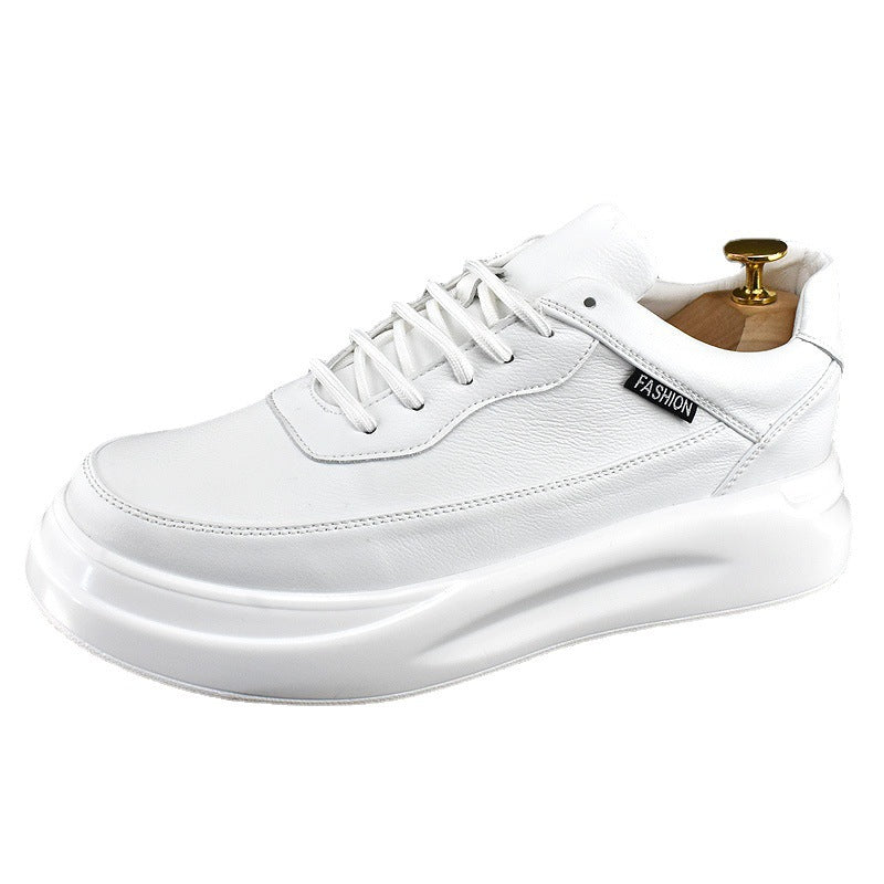 Men's Spring Breathable Lightweight Trendy Korean White Men's Shoes