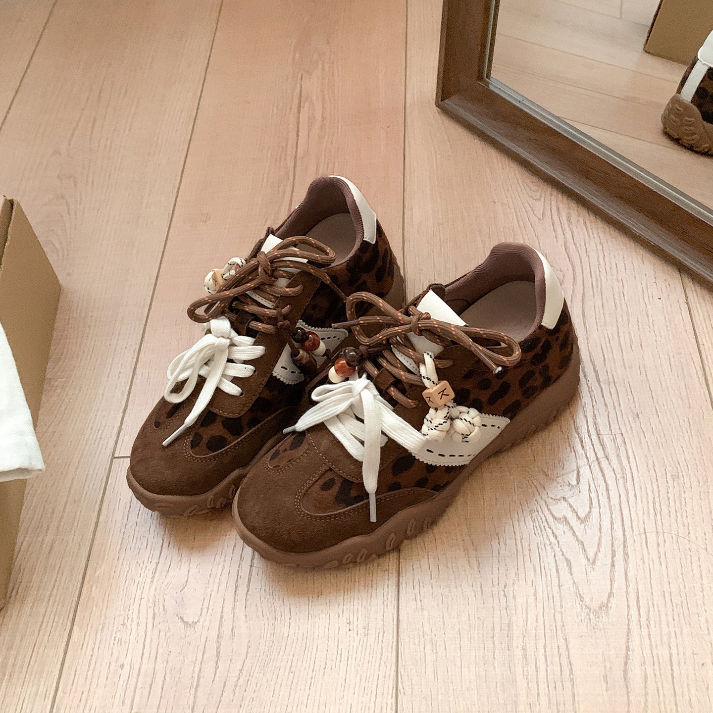 German Training Mandarin Duck Shoelaces Fashion Platform Women's Casual Shoes