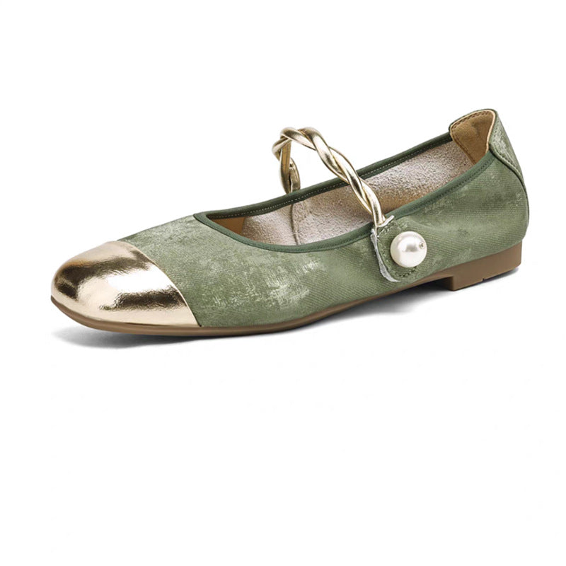 Women's Sheepskin Version Pumps Spring Chinese French Mary Women's Shoes